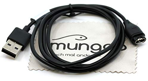 Câble de Chargement Compatible avec Garmin Forerunner 45, 45S, 245, 245 Music, 935, 945 / Instinct/Legacy Hero Series/Legacy Saga Series/Chargeur USB avec Chiffon de Nettoyage d'écran mungoo