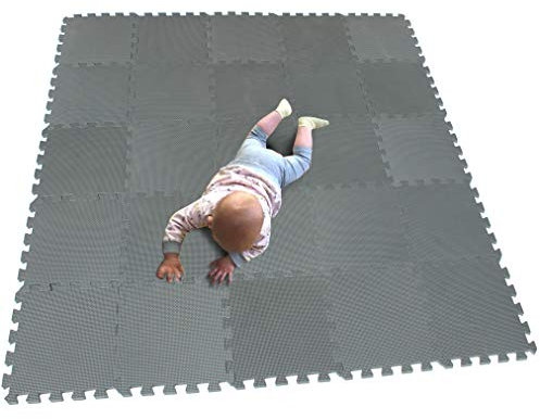 MQIAOHAM® 25 Stücke Baby puzzelmatten für Babys spielmatte Kinder puzzlematte Teppich G301025-112