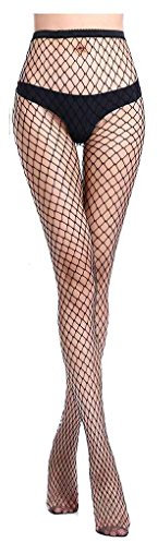 NAYUKY Mujeres Sexy Girl Mallas Medias de Red Rejilla Panti Medias de Malla elástica Ahueca hacia Fuera Medias Leggings Calcetines Largos