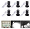Midore Klein LED Scheinwerfer 6 Stück Schranklicht 2W, 360° Schwenkbar, 230V Aluminium Mini led spot für Schrank, Flur, Galerien, Geschäfte, Schmuckschrank