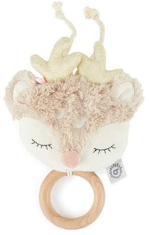 Bieco Musikspieluhr Reh | ca. 30 cm | Baby Spieluhr | Einschlafhilfe Babys | Baby Musik | Spieluhr Baby | Baby Schlaf | Kuscheltiere für Babys | Einschlafhilfe Kinder | Baby Spielzeug ab 0 Monate