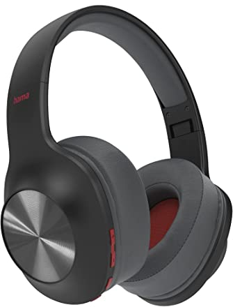 Hama | Auriculares inalámbricos Bluetooth Tipo Diadema (Auriculares supraaurales con 36h de música, Cascos con Diadema Acolchada, Plegables, Control de Volumen) Negro