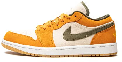 Nike Herren Air Jordan 1 Low Sneaker, White Canyon Purple Grey Fog, 47.5 EU