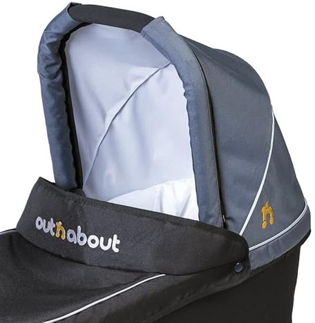 Out n About Nipper Double Canopy Hood for Carrycot (Steel Grey)