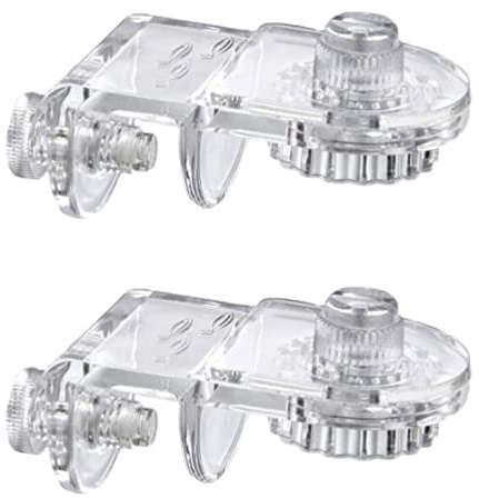 Angelluck 2 Pack Fish Tank Net Holder Acrylic Anti-Jump Screen Net Clamp Fixed Clip Aquarium Cover Holder Clips Easy to Install aquarium screen net cover kit fish tank anti jump net cover