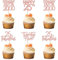 24 Stück 25th Geburtstag Tortendeko Straight Outta 2000 Cupcake Toppers Twenty-five Awesome Since 2000 Kuchen Deko für 25. Geburtstag Jahrestag Party Kuchen Dekorationen Rosegold