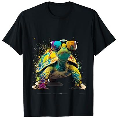Schildkröte mit Sonnenbrille T-Shirt