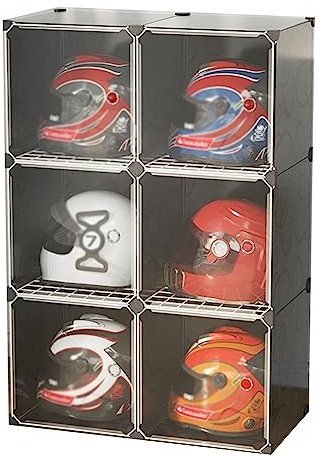 Helmet Display Case Motorcycle Helmet Storage Cabinet, Acrylic Box Square Case Protected Cabinet Protection Storage Cover CollectionsFor Clothing, Bags, Books ( Color : Black , Size : 72x36.5x108 )