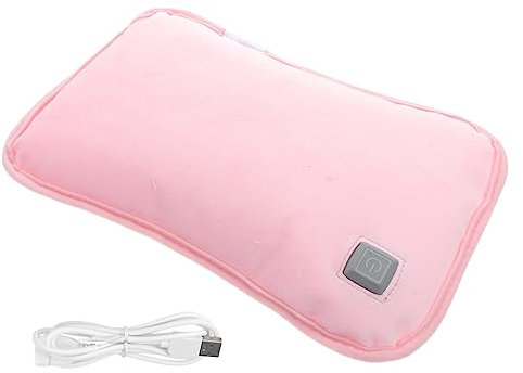 DOITOOL 1pc USB Warm Water Bag Electric Hand Heater Winter Hand Heater Winter Heater Neck Warmer Rechargeable Hand Warmers Electric Heating Hand Bag Pink Portable Student Warm Bed Flannel