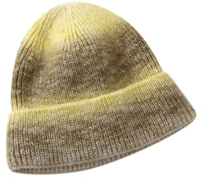 Mashaouyo Frauen Winter verdicken Winddicht Regenbogen Stickerei gestrickte Wintermode Hüte warme Outdoor Ski Cap Trim Hut Tie Dye Cap mit Fleece Mütze Herren Ohrenklappen (H, One Size)