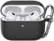 JETech Aufgerüstet Silikon Hülle für AirPods Pro (2./1. Generation 2023/2022/2019) mit Schlüsselanhänger, Hart PC Innenleben, Stoßfeste Schutzhülle, Front LED Sichtbar (Schwarz)