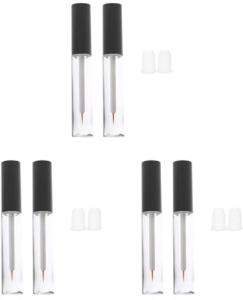 3 Set mit 2 Stück 10 ml leere flüssige Eyeliner-Flaschen Tube Lippe Wimpern Öl Behälter