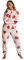 Loungeable Damen Jumpsuit Langer Overall Einteiler Heart Luxury Fleece All In One 793073 rote Herzen S
