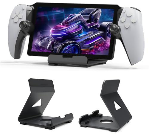 Game Desktop Holder Stand For PlayStation Portal/Rog Ally/Legion Go Console, Universal Game Display Stand Anti-Slip Stable Gaming Accessories Stand (Black)