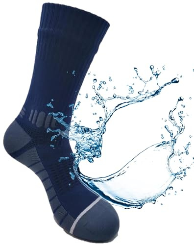 Kadem® Calzini impermeabili per sport acquatici sport invernali campeggio pesca trekking trail vela hiking golf corsa ciclismo ciclismo trekking rafting canottaggio attività all'aria aperta