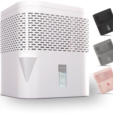 BonAura® AirOne Lite Badezimmer & Küche Luftentfeuchter ohne Strom mit 360° Belüftung I Raumentfeuchter mit Ausgießer & 450g Luftentfeuchter Granulat I Raum Entfeuchter bis 16m²