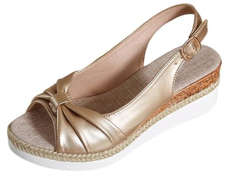 Memmyly Sandales Compensées Femme Été - Chaussure Ete Sandale Plateforme Sandales Orthopediques Femmes Sandales et Nu-Pieds Mules Confort Large Grande Taille Flip Flop Tongs Mode