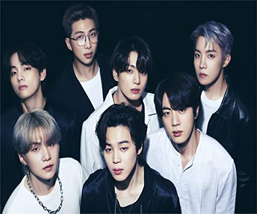 FANGMKJ DIY 5D Diamond Painting Kits for Adults Kids,BTS,Diamant MalereiSet Embroidery Pattern Round Cross Stitch Kit Mosaic Home Decor-11.8x15.7inch