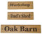 Personalised Oak Wooden Sign Custom Engraved