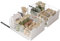 NETEL 2 piezas Organizador de Gabinete Extraíble,No Drill con,Organizador de Cajones de Cocina,Cajones Extraibles para Cocina,Adecuado para cocina/baño, etc,40×30×17.5 cm