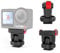 Hesupy Cold Shoe Adapter Mount with 1/4'' Mount for DJI Osmo Action 5 Pro, Magnetic Quick Release Base for Action 4/3 Camera Gimbal Tripod Adapter Adjustable Angle Expansion Bracket Accessories