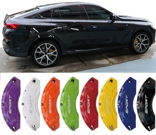 4pc Brake Caliper Covers Compatible Front Rear for BMW X6 Accessories (Purple)