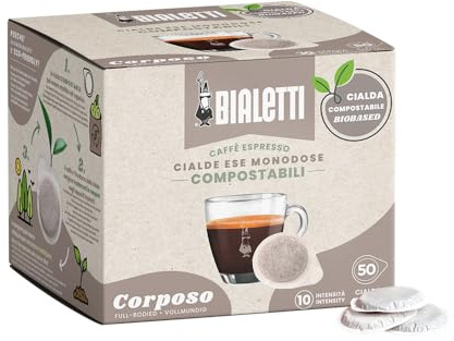 Bialetti Cialde Monodose, Box 50 pezzi, Corposo