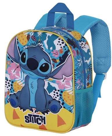 Disney Lilo y Stitch Colors-Mochila 3D Elite, Turquesa, 25 x 30 cm, Capacidad 7 L
