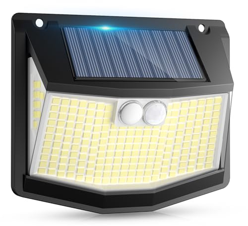 Solarleuchte für den Außenbereich Bewegungsmelder: 248 LEDs Solarlicht für Außenbereich mit Bewegungsmelder 3 Modi 270° Beleuchtung IP65 wasserdicht Außenleuchte Wandleuchte für Garten Garage 1 Stück