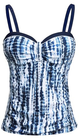 Talisea Women's Underwire Tankini Top Only Tummy Control Swimsuit Top Push Up Bathing Suit Top No Bottom
