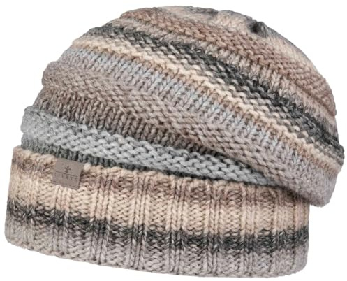 LIERYS Bernardo Oversize Umschlagmütze Winter-Beanie Fleece Schurwollgemisch Unisex Made in Germany Herbst Winter