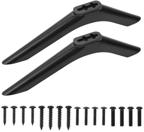TV Base Pedestal Feet for Roku RCA LG TCL Replacement TV Stand Legs Universal with Screws Easy to Install Stand Mount Legs Non-Slip for Most TV 32 36 39 40 45 55 Inch LCD LED Plasma Flat Screen