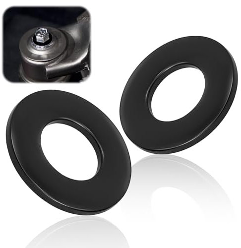 Arandelas Acero Inoxidable M6, 25 Piezas Arandela Plana M6 Grande Negro Redondas de Metalicas A2 V2A para Tuercas Tornillos Sujetadores y Pernos, 6 x 12 x 1,5 mm
