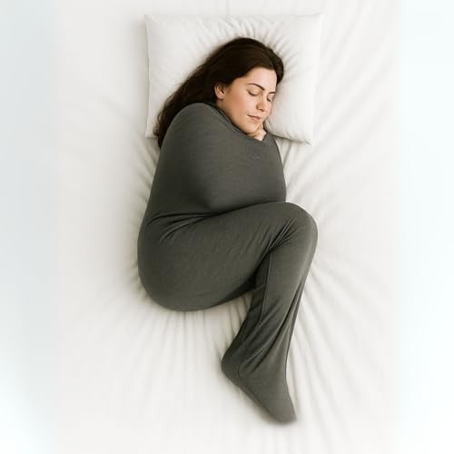 Rivello Schlafdecke Somnia – Sanfte Kompression wie eine Umarmung | Ultraleicht & atmungsaktiv | Alternative zur Gewichtsdecke | Für Erwachsene & Kinder | 4 Größen (L - 165cm)