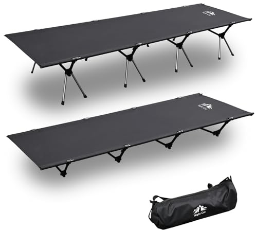 Night Cat Cama Plegable Camping: Catre Aluminio Portátil 150kg para Playa Acampada y Exteriores Grande
