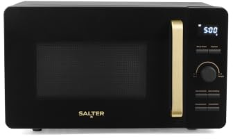 Salter Alchemy Microwave Oven 20 L 800 W Digital With 8 Presets | 5 Power Levels, 60-Minute Timer, Auto Switch-Off, LED Display, 27 Cm Tempered Glass Turntable, Countertop Format