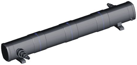 Mauk® UV-C Lichtfilter 72/2x36W mit sekundärem Wasserkreislauf | Algenvernichter für Teiche und Aquarien, bis 60.000 l, 6000 l/h, Süß- & Salzwasser, inkl. Adapter und Fixierung