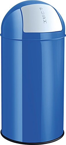helit H2401434 - Push-Abfallbehälter „the dome“ 50L, blau