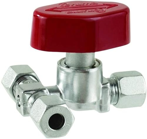 GOK Drehgriff-Abzweigventil PS16bar 2xRVS8 x RVS8 vernickelt ML+DL