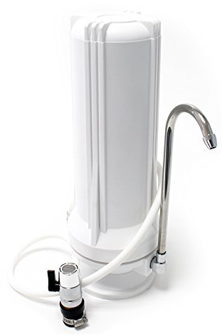 Naturewater TR201 1 Stufen Counter Top Wasserfilter, 5 µ, Filtereinsatz, Kartusche Filter, mit Universaladapter, Sedimentfilter