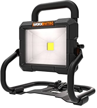 WORX Faretto di Lavoro LED, Grigio, 23x26x24.5 cm