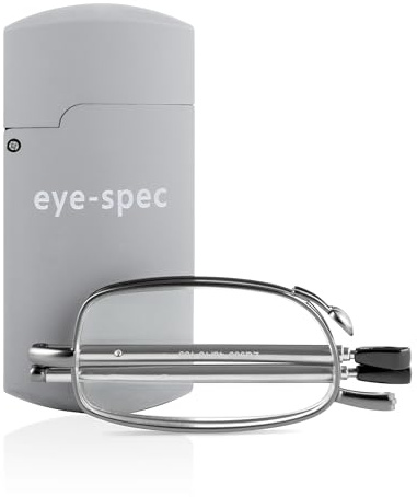 eye-spec Faltbare Lesebrille mit Taschenformat Mini-Etui | Kompaktes, klappbares Design für Damen und Herren in 7 Farben und verfügbar in 9 Sehstärken