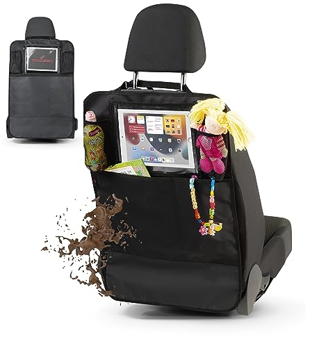 WALSER Tablethalter Kenny, Auto-Organizer, Rücksitztasche, Tablet-Halter-Auto, Utensilientasche-Auto schwarz