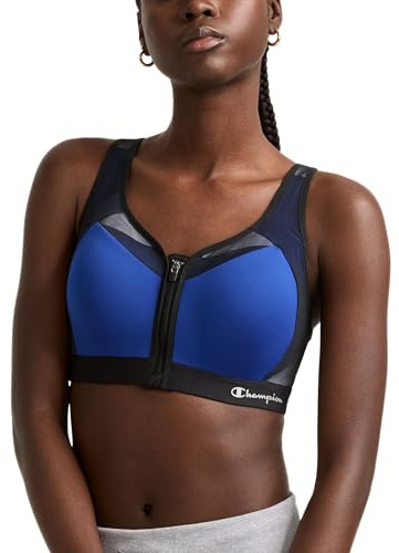 Champion Damen-Sport-BH, Motion Control, Reißverschluss, Starke Unterstützung, bügellos, für Frauen