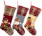 Weihnachtsstrumpf 3 Stück Weihnachtssocken Beutel Weihnachtssocke Weihnachten Strumpf Hängende Weihnachten Deko