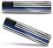 Biomar Labs® 2 x Aufkleber 3D Gel Silikon Stickers USA Amerika Thin Blue Line Police Flag America Dünne Blaue Linie Polizei Flagge Fahne Autoaufkleber F 59