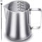 CAMKYDE Milk Frothing Pitcher 20 oz, Stainless Steel Espresso Steaming Pitcher for Coffee, Espresso Machines, Cappuccino, Latte Art