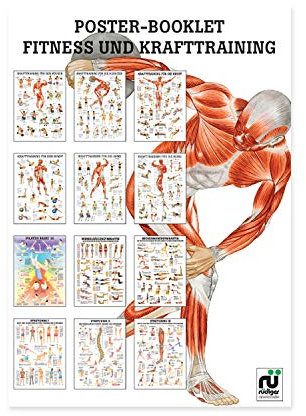 Rüdiger Anatomie Poster Booklet Fitness- und Krafttraining | 24X34cm | ringgebunden