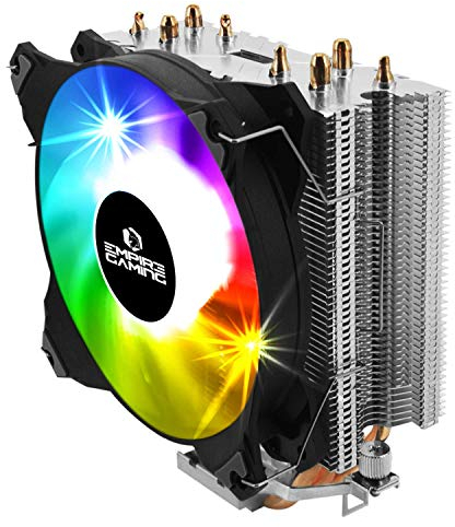EMPIRE GAMING - Guardian S-V100 Dissipatore per CPU PC Gaming -Ventole RGB SYNC Indirizzabile - Ventilatore di Processore Alluminio 4 Heat Pipe in Rame -CPU Gamer Silenzioso -Intel e AMD