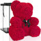 ROSEBEAR Blumenbär mit Geschenkbox - Teddy aus ewigen Rosen - Geschenk für Ihn & Sie zum Jahrestag Geburtstag Muttertag